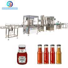 Automatic 4 Heads Tomato Paste Jam Sauce Butter Paste Filler Filling Machine